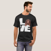 私は私のフィールドスパニエル犬が大好き Tシャツ (正面フル)