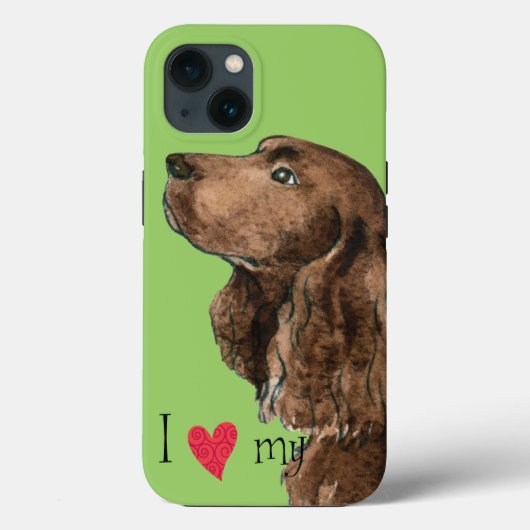 私は私のフィールドスパニエル犬 Case-Mate iPhoneケース (裏面)