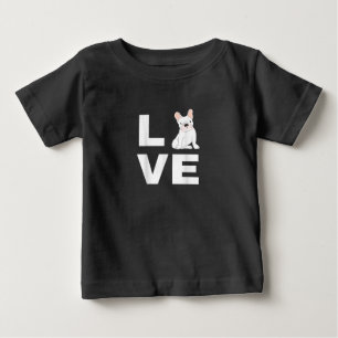 私は私のフランスのブルドッグフランスのの愛犬の恋人のギフトが大好き ベビーTシャツ