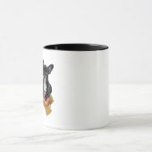 私は私のフレンチ・ブルドッグを愛します マグカップ (中央)