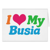 私は私のブシアポリッシュおばあちゃんのカードが大好き (正面横)