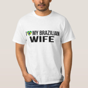 私は私のブラジルの妻を愛します Tシャツ