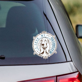 私は私のブラッドハウンド犬のビニールが大好き シール