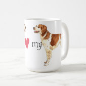 私は私のブリッタニーを愛します コーヒーマグカップ (正面右)