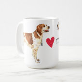 私は私のブリッタニーを愛します コーヒーマグカップ (正面左)