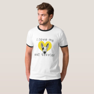 私は私のブルテリアが大好きだ Tシャツ