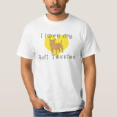 私は私のブルテリアが大好きだ Tシャツ (正面)
