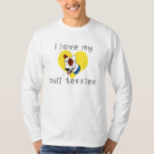 私は私のブルテリアが大好きだ Tシャツ (正面)