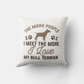 私は私のブルテリアが大好き クッション (裏面)
