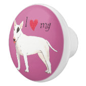 私は私のブルテリアを愛します セラミックノブ (右)