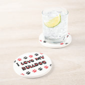 私は私のブルドッグを愛します コースター (側面)