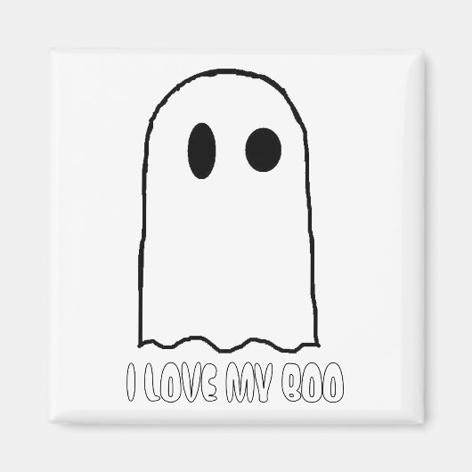 私は私のブーが大好き マグネット (正面)