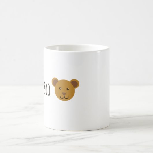 私は私のブーイングくまのマグを愛します コーヒーマグカップ (中央)
