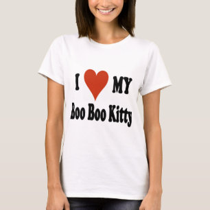 私は私のブーイングのブーイングの子猫の商品を愛します Tシャツ