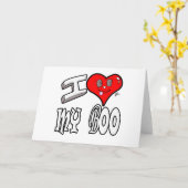 私は私のブーイングを愛します カード (黄色い花)