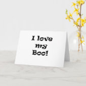 私は私のブーイングを愛します カード (黄色い花)