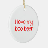 私は私のブーブベアオーナメント セラミックオーナメント (右)