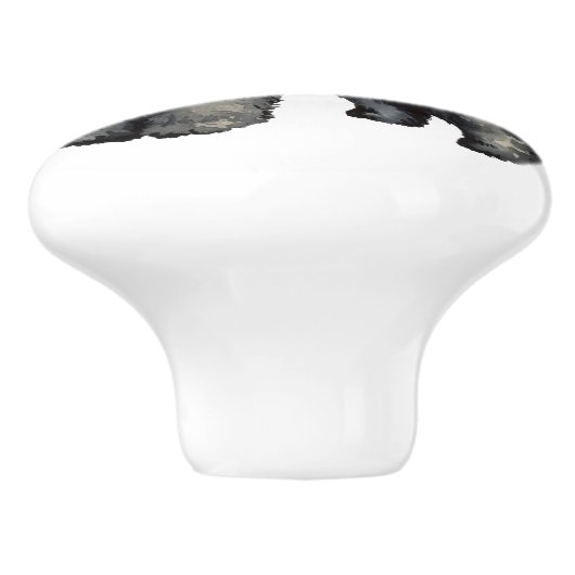 私は私のブーヴィエが大好き セラミックノブ (側面)