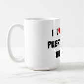 私は私のプエルト・リカン夫が大好き コーヒーマグカップ (左)