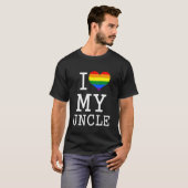 私は私のプライドゲイのおじが好きです姪と甥から Tシャツ (正面フル)