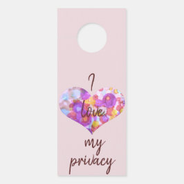 私は私のプライバシーが大好きだ。大歓迎だ ドアノブサイン