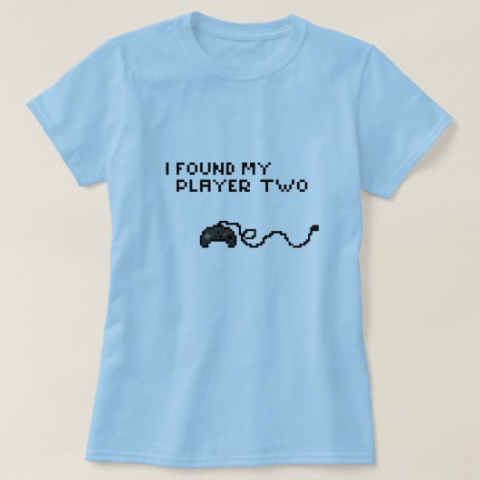 私は私のプレーヤー2を見つけました Tシャツ (デザイン正面)