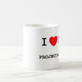 私は私のプロジェクトマネージャーを愛します コーヒーマグカップ (中央)