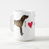 私は私のプロットハウンドが大好き コーヒーマグカップ (正面左)