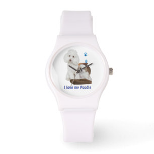 私は私のプードルが大好き 腕時計