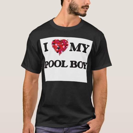 私は私のプールの男の子を愛します Tシャツ (正面)