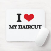 私は私のヘアカットを愛します マウスパッド (マウス)
