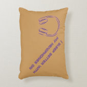 私は私のヘッドホーンによってよりよく眠ります アクセントクッション (正面(垂直))