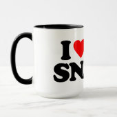 私は私のヘビを愛します マグカップ (左)