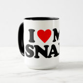 私は私のヘビを愛します マグカップ (正面左)