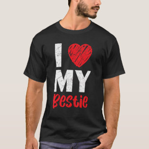 私は私のベスティー最高のフレンド永遠の友情Bfを愛する Tシャツ