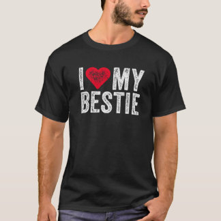 私は私のベストフレンド最高のバーフカワイマッチング金 Tシャツ