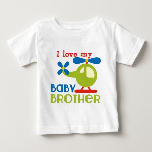 私は私のベビー兄弟を愛する ベビーTシャツ (正面)