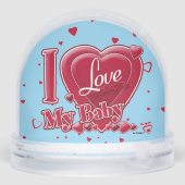 私は私のベビー赤を愛する – ハート (裏面)