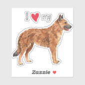 私は私のベルギーのレーケノワビニールステッカーが大好き シール (シート)