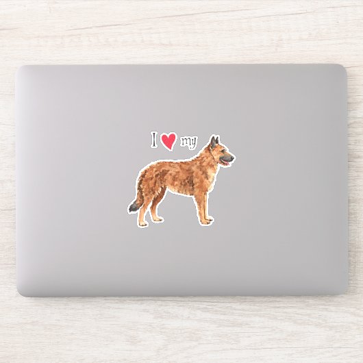私は私のベルギーのレーケノワビニールステッカーが大好き シール (コンピューター)