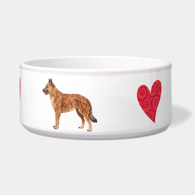 私は私のベルギーのLaekenoisを愛します ボウル (正面)
