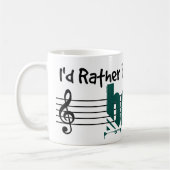 私は私のベースの遊方がいい コーヒーマグカップ (左)