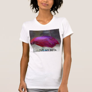 私は私のベータTシャツを愛します Tシャツ