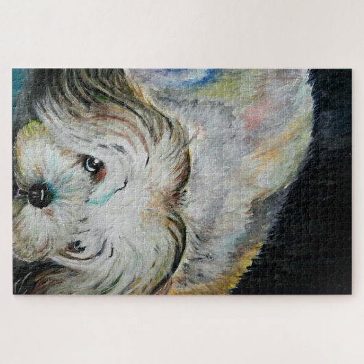 私は私のペットのジグソーパズル犬絵画の ジグソーパズル (横)