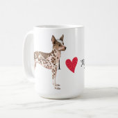 私は私のペルーのインカ人の蘭を愛します コーヒーマグカップ (正面左)
