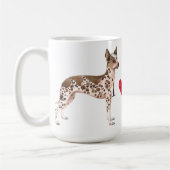 私は私のペルーのインカ人の蘭を愛します コーヒーマグカップ (左)