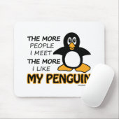 私は私のペンギンを好みます マウスパッド (マウス)