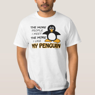 私は私のペンギンを好みます Tシャツ
