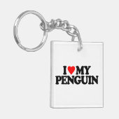 私は私のペンギンを愛します キーホルダー (正面左)