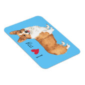 私は私のペンブロークウェルシュコーギーを愛する マグネット (右側)